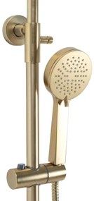 REA-P2323 - PAROT termosztátos zuhanyszett, szálcsiszolt arany kivitel