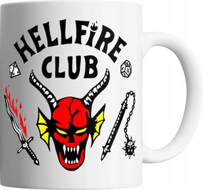 Bögre 330ml Stranger Things Demogorgon Hellfire Club Ajándék Név
