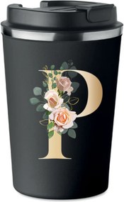 Prémium termo bögre fekete P Betűvel Patrícia Péter KT_135_cz