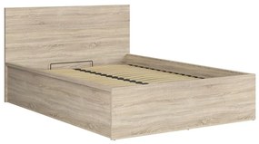Franciaágy 140 cm Tetrix 8 (szonoma tölgy) (ágyráccsal) (tárolóhellyel). 1098489