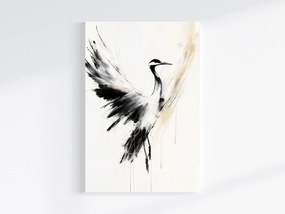 Vászonkép Canvas Grafika Természet Madár Daru Sziluett Repülés Mozgás 40x60