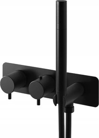 Kohlman falsík alatti kád- és zuhanycsaptelep Axel Black QW265AB