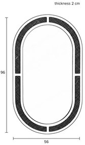 Fali tükör 56x96 cm Aida – White Label