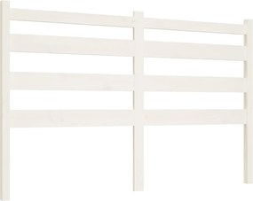 vidaXL fehér tömör fenyőfa ágyfejtámla 206 x 4 x 100 cm