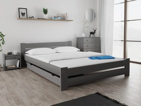 Ola ágy 140x200 cm, szürke Ágyrács: Lamellás ágyrács, Matrac: Coco Maxi 19 cm matrac