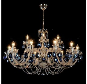 Wranovsky JWZ166182231 - Kristály csillár láncon OCEAN 18xE14/40W/230V