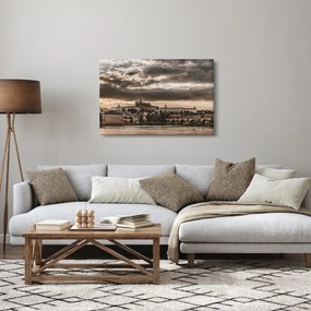 Prágai vár a félhomályban képe (90x60 cm)