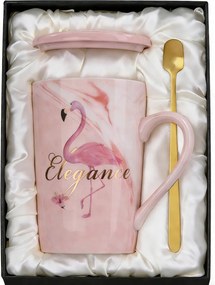 Kávéscsésze nőknek, ajándék anyának és barátnak, flamingó bögre
