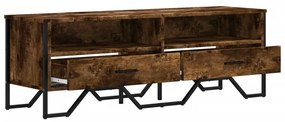 füstös tölgy színű szerelt fa TV-szekrény 122 x 34 x 41 cm