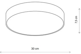 Brilagi - Érzékelős mennyezeti lámpa CLARE 2xE27/24W/230V átm. 30 cm bézs