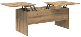 Dohányzóasztal kézműves tölgy 102 x 50,5 x 46,5 cm Faanyag