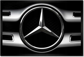 Poszter keretben 60x40 Mercedes fekete-fehér Bw