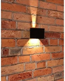 LED Kültéri fali lámpa 2xLED/3W/230V IP54 fekete