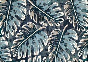 Fotótapéta Monstera Absztrakt Levelek Perspektíva Stílus 416x254 +ragasztó