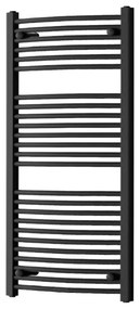 Íves törölközőszárító radiátor 1200x600 mm fekete