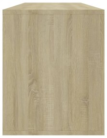 sonoma tölgy színű szerelt fa TV-szekrény 130x35x50 cm