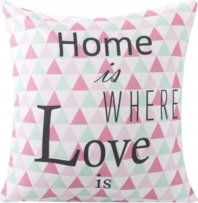 Dekoratív párnahuzat 40x40 rózsaszín