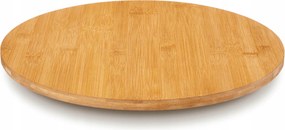 Forgó Tálca Bambusz Kerek Konyhai Deszka Ø 40 cm Snack
