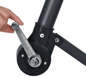 Juskys LED-es napernyő Brazil Ø 3,0m - krém