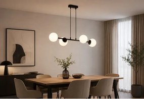 Brilagi - MILO kábellel függesztett csillár 4xE27/60W/230V fekete