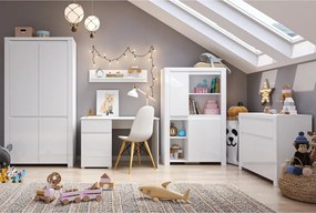 Polcállvány 2D, fehér fényes, LINDY