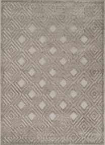 Szürke szőnyeg nappaliba ,modern kivágott boho minta 80x150cm