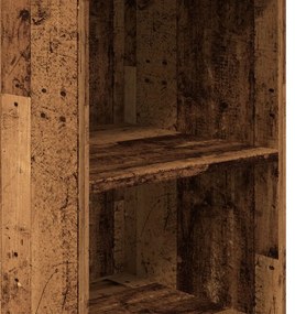 antik fa színű szerelt fa magasszekrény 36 x 35,5 x 103,5 cm