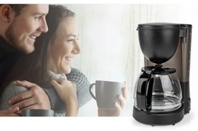 Nedis KACM150EBK - 1,25 l-es csepegtetős kávéfőző hőmegtartó funkcióval