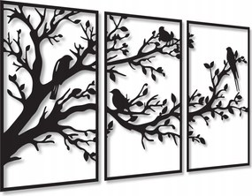 Kép Áttört Fa Madarak Fali Dekoráció Nappali Fa Képek 105 CM