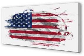 Canvas képek Amerikai zászló 120x60 cm