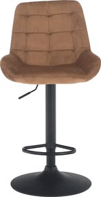 Bárszék, barna Velvet anyag, CHIRO NEW