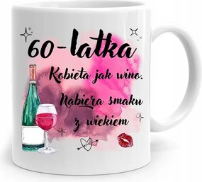 Bögre Tökéletes Ajándék Születésnapra 60 60-es 60-as évek fotónyomtatással