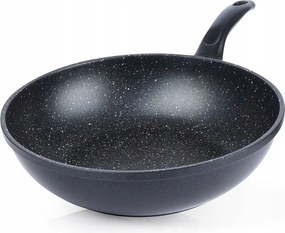 Wok Serpenyő Mély Gránit Tapadásmentes Indukciós Gáz 30CM