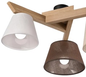 Brilagi - LED  Felületre szerelhető csillár  ANTHONY 3xE14/40W/230V tölgy