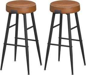 Ekho bárszékek, 2 db-os 76.2 cm magas bárszék szett, karamellbarna