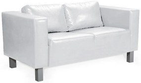 GIZELA kétszemélyes kanapé, fehér