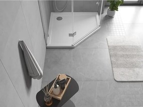 Mexen Flow slim ötszögletű zuhanytálca 90 x 90 cm, fényes fehér - 46P109090