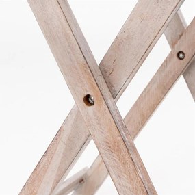 DIVERO Kerti asztal összecsukható égetett 50 cm