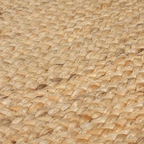 Natúr színű kerek szőnyeg ø 180 cm Kahana – Flair Rugs