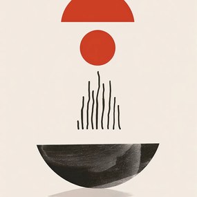 Poszter 20x20cm Félkör alakú forma