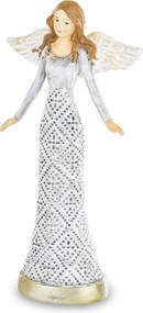 GyönyörƱ angyal fehér karåcsonyi dekoråció