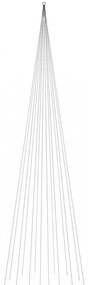 karácsonyfa zászlórúdon 1134 színes LED-del 800 cm