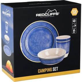 Redcliffs 12 darabos melamin edénykészlet, kék