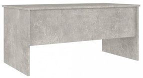 betonszürke szerelt fa dohányzóasztal 102 x 50,5 x 46,5 cm