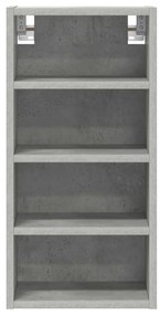 betonszürke szerelt fa függő szekrény 30x29,5x60 cm