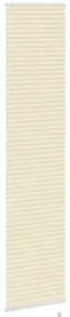 pliszírozott redőny krém 50x200 cm szövetszélesség 49,4 cm