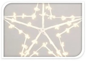 White star karácsonyi LED-es dekoráció, 80 cm