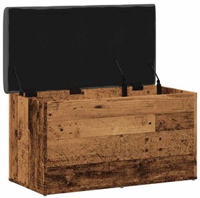 antik fa szerelt fa tárolópad 82x42x45 cm