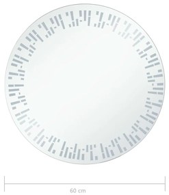 LED-es fürdőszobai tükör 60 cm