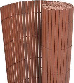vidaXL Kerti Kerítés Barna 150 x 300 cm PVC